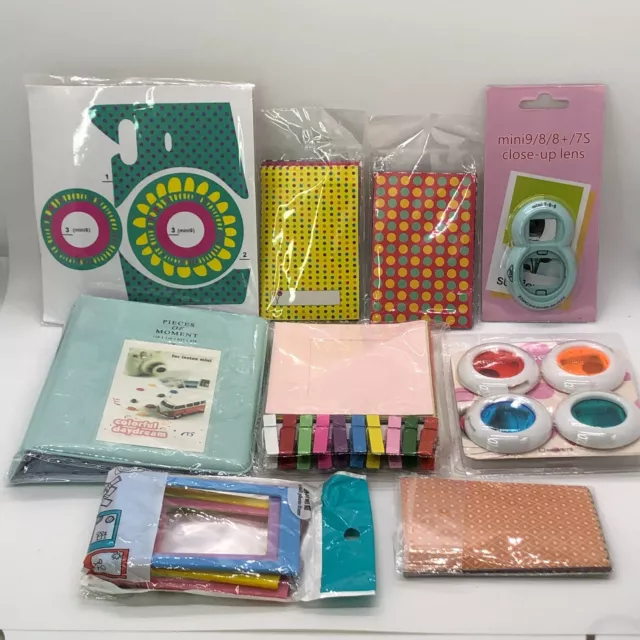 Fujifilm Instax Mini 8 Accessories Kit Lenses, Album, Frame, Decorations, Book