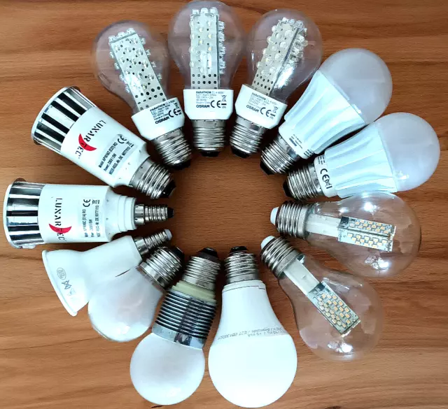 13 LED Leuchtmittel: Strahler, Birnen, RGB fernbedienbar, dimmbar, E27 + E14