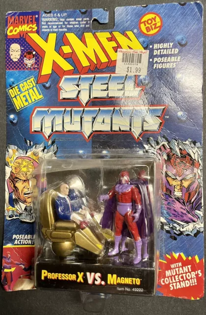 1994 Toy Biz Marvel Comics X-Men Steel Mutants "Professor X VS. Magneto"