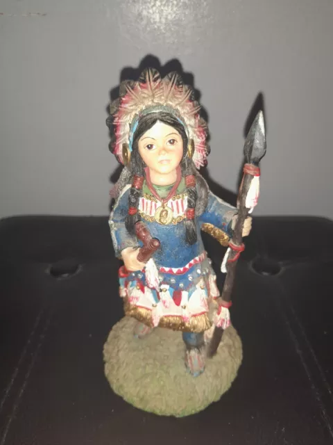 Vintage Regency Fine Arts Little Indians Little Chief Figurine - 2001 2