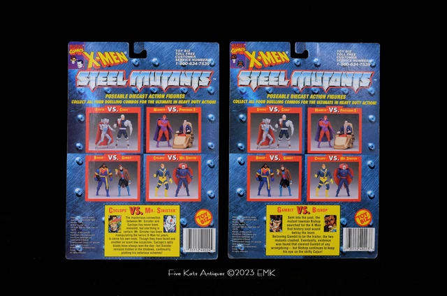 X-men Steel Mutants Metal Action Figures - Marvel - Toy Biz 1994 Set B (4 Packs) 3