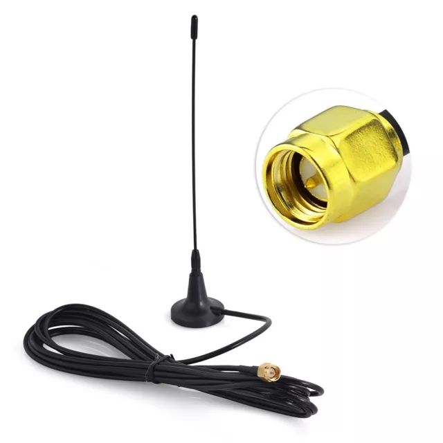 Omni Antenna 433Mhz,3dbi SMA male 5M Cable with Magnetic base for Ham radio