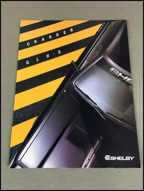 1986 1987 Shelby Charger GLH-S Dodge Car Sales Brochure - Carroll