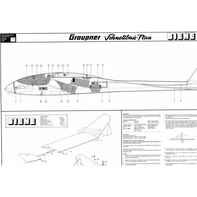 BAUPLAN BIENE MODELLBAUPLAN EUR 14,95 - PicClick DE
