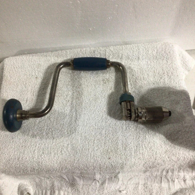 TRU TEST 1253TT Hand Drill Auger Brace Wood Handles Made In USA