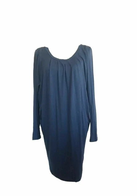 TWIN SET SIMONA BARBIERI Kleid Robe Robe Robe Gr. S Fabriqué en Italie bleu...