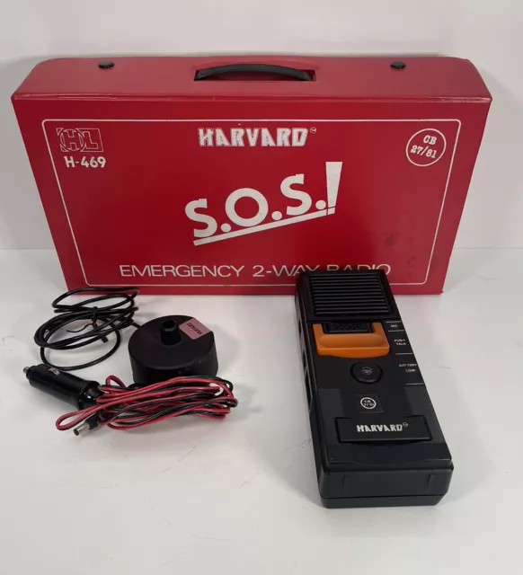 Harvard H-469 Vintage S.O.S sos Emergency 2 Way Radio CB 27/81