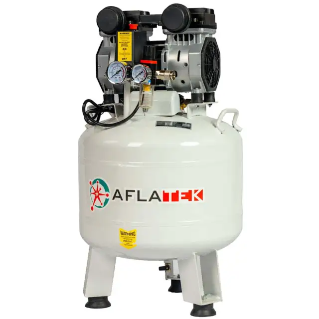 AFLATEK PRO50-1 UP Compressore compatto aria silenziosa senza olio 8 bar 7cfm 230 V