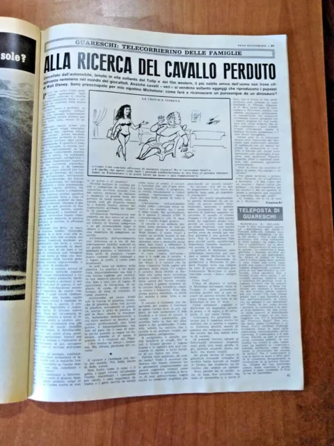 clipping / ritaglio 1967 GIOVANNI GUARESCHI: ALLA RICERCA DEL CAVALLO PERDUTO