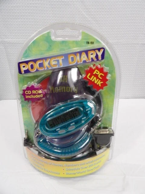 Qtronix Pocket Diary Store Names Numbers Email Schedule Events 8K Memory NEW