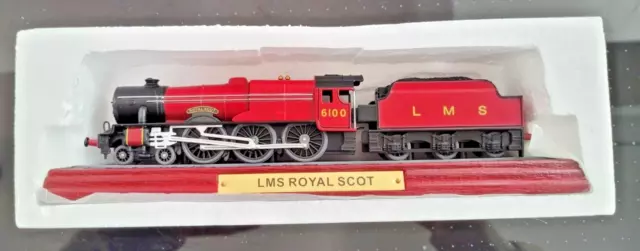 Atlas Edition Static Model Train And Tender  Lms Royal Scot
