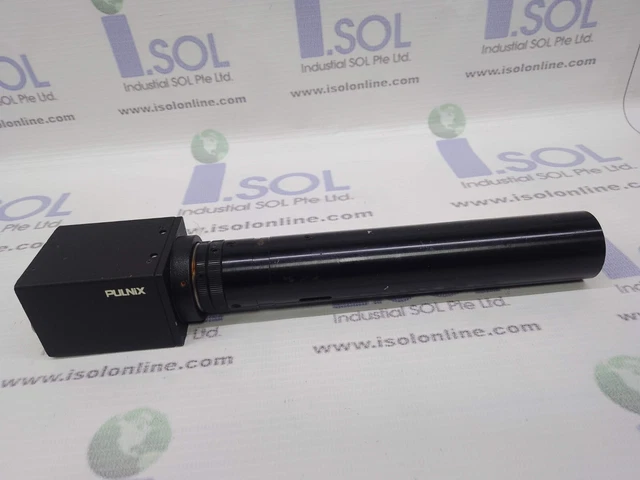 Pulnix TM-200 P/N 10-1440 Ccd Fotocamera Con Navitar Preciso Eye Adptr 5X Mini