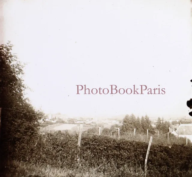 Pérouges Beau Village de France c1930 Photo Plaque verre Stereo Vintage V33L5n8