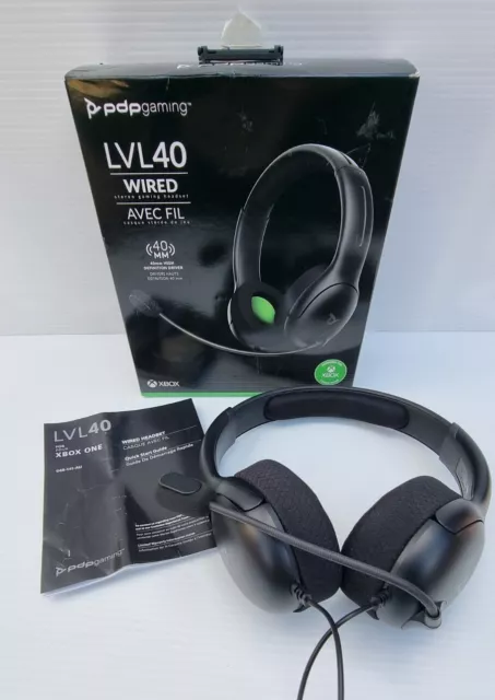PDP Gaming Xbox One LVL40 Wired Stereo Gaming Headset Black/Green