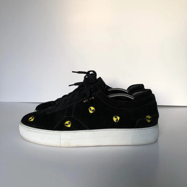 Axel arigato platform sneaker black suede top