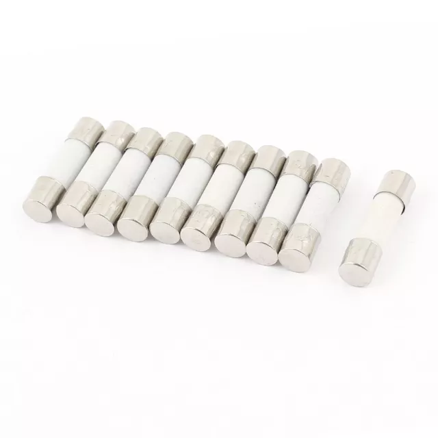 10 Pcs 250V 25A F25UN Coup Rapide Tubes Céramique Fusibles 5mm X 20mm