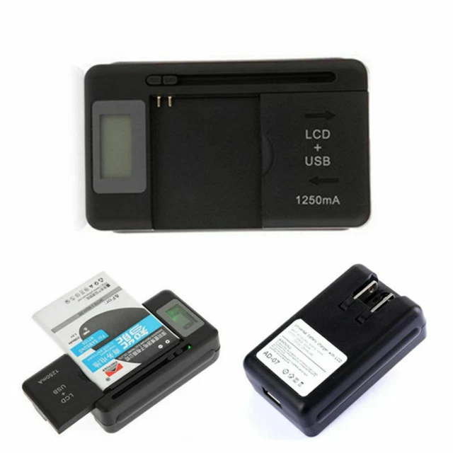 Universal Battery Charger With LCD Us Plug For Nokia BL-4C BL-5C BL-6C BL-5B