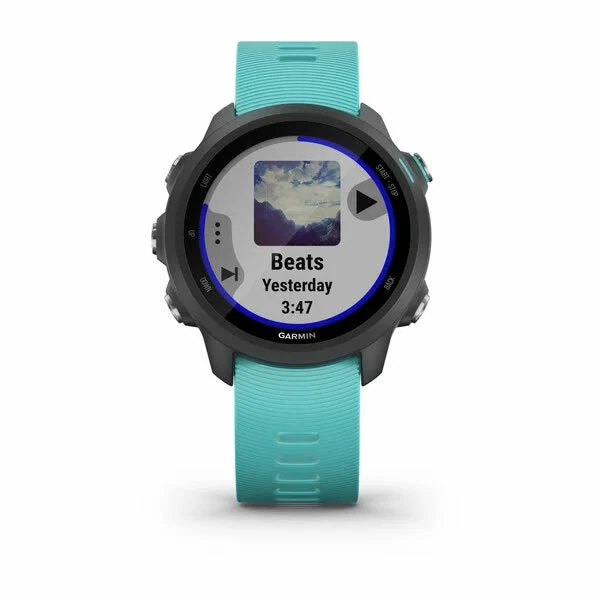 Orologio Cardio al polso GPS Running Outdoor GARMIN FORERUNNER 245 MUSIC - acqua 2