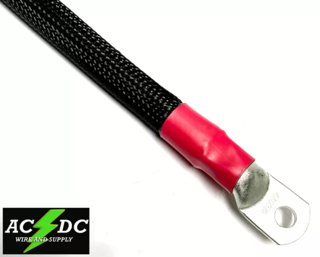 4/0 AWG BLACK BRAIDED Copper Battery Cable Power Wire Car, Inverter, RV