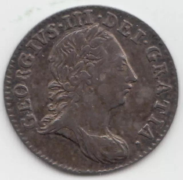 1763 Silver Threepence 3d - George III