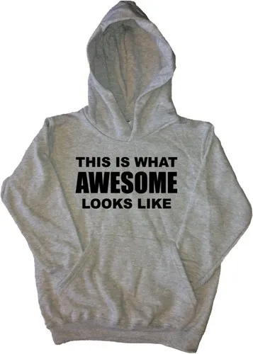 This Is What Awesome Looks Funny Kids Hoodie Sweatshirt