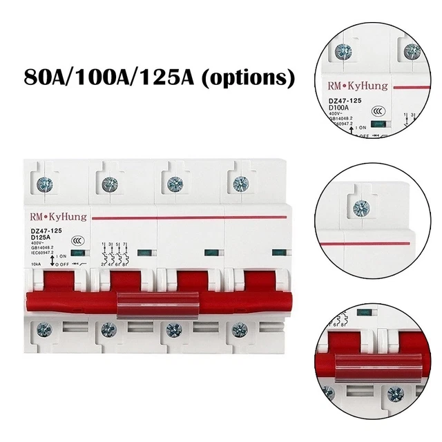 Solar Energy Air Switch Circuit Breaker PC Flame Retardant Pressure Plate Wiring
