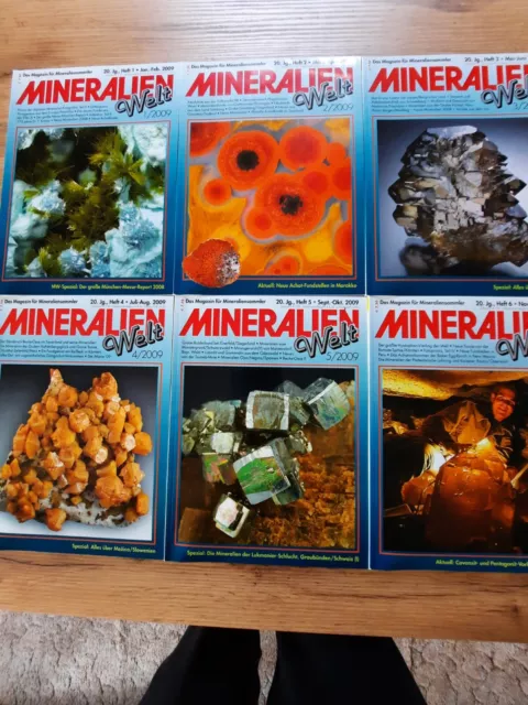 Mineralien Welt, Sammler Zeitschrift verschiedene Jahrgänge, Bode-Verlag