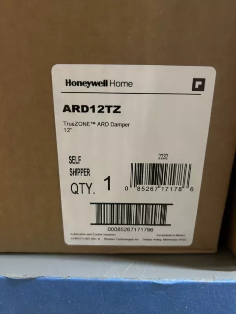 Honeywell ARD12TZ Round Automatic Damper - 12"