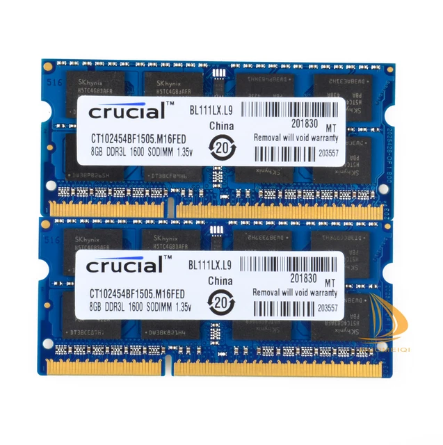 Kit De Memoria RAM Crucial 16GB (2x8GB) DDR3L 1600MHz Para