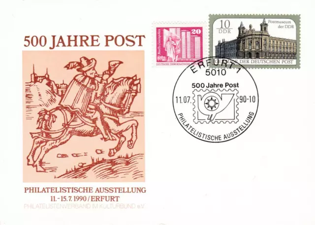 DDR,500 Jahre Postwesen Erfurt
