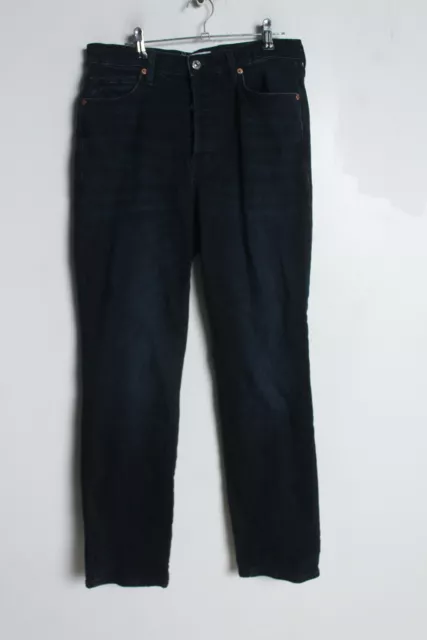 MANGO BLACK BUTTON-FRONT Jeans Size 34 £10.00 - PicClick UK