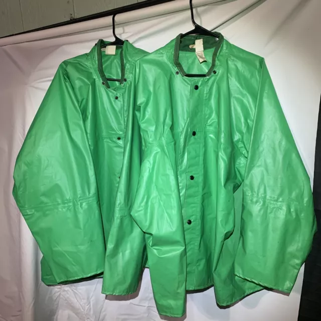 NEW MENS WATERPROOF Long Rain Coat PVC Wet Work Kagoul Jacket Fishing Mac  £11.99 - PicClick UK