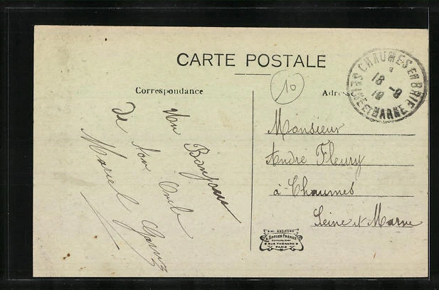 CPA Warluis, Rue de l´Eglise 2