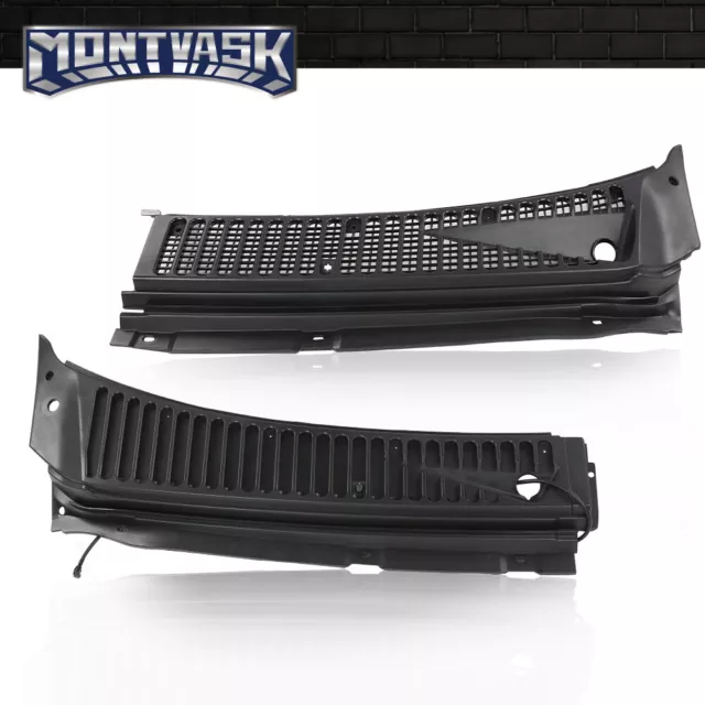 Windshield Wiper Vent Cowl Cover Grille Panel Fit For 1999-2007 Ford F250 F350