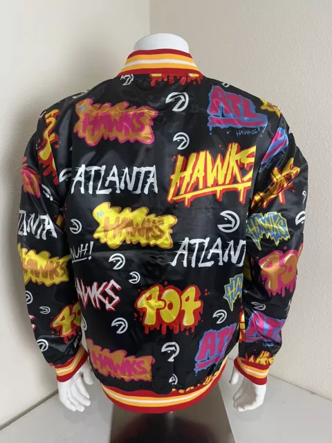 MITCHELL & NESS Men’s Atlanta Hawks Full Zip Jacket Size L ( NWOT ) 2