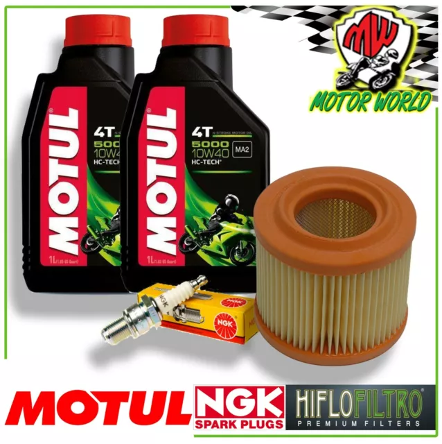 KIT TAGLIANDO OLIO MOTUL 5000 + FILTRO CANDELA MBK	Skyliner DT 150 2000