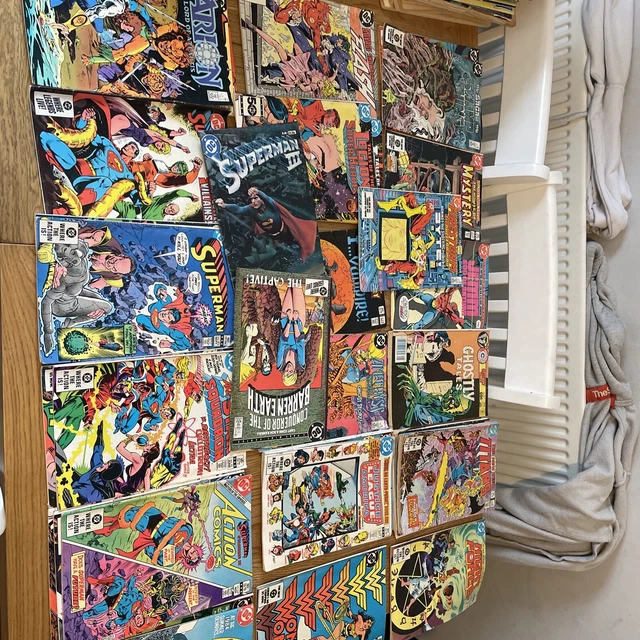 DC Superhero Comics Job Lot 42 Issues Batman Superman Titans Action Arion etc