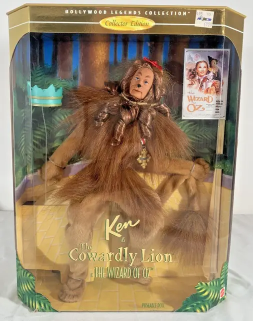 1996 Mattel 16573 BARBIE Doll KEN as COWARDLY LION in The WIZARD of OZ Hollywood