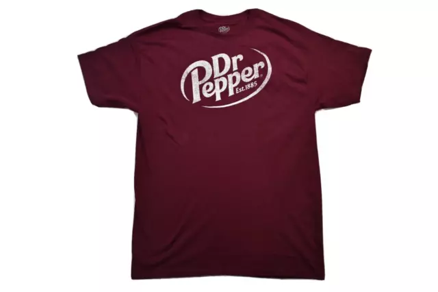 Dr. Pepper Mens Dr. Pepper Est. 1885 Distressed Graphic Shirt New L, 2XL