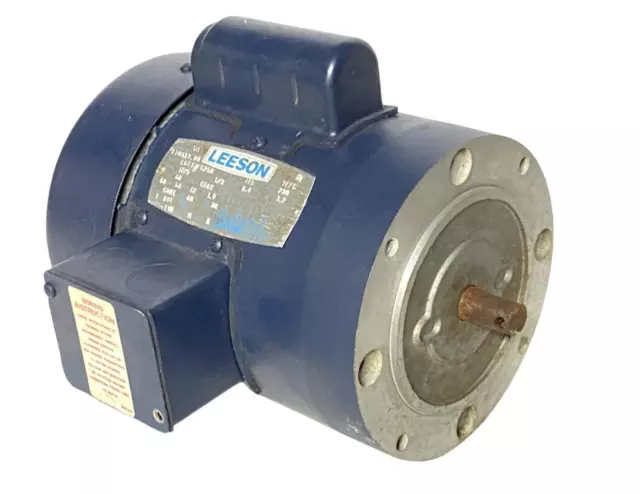 Leeson C6C17FC25B AC Motor 1/3 HP 1725 RPM 115/230V Single Phase 110933.00