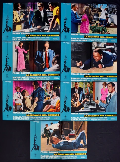 FOTOBUSTA DIE LADY IN Zement Raquel Welch Frank Sinatra Blocker F169
