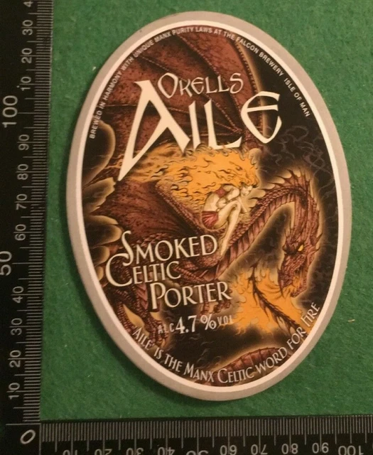 Beer Ale Pump Clip - Okells Aile  Brewery  Smoke Porter (Ii04)