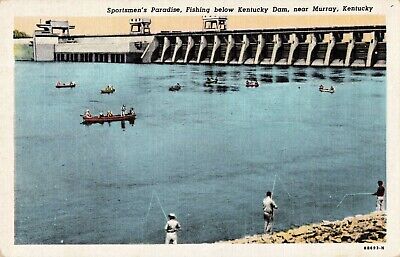 Postcard Fishing Below Kentucky Dam Murray KY