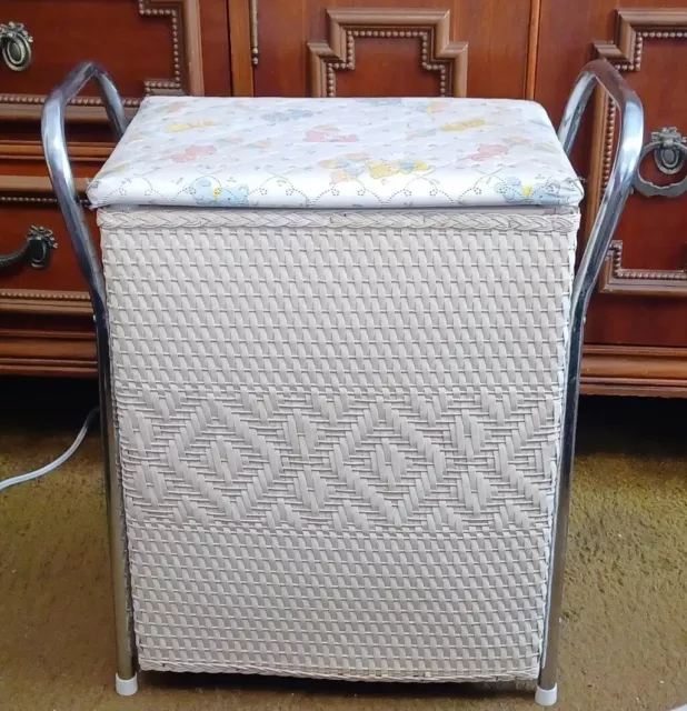 Wicker Hamper from Badger Basket Co. Baby Laundry w/ Teddy Bears & Balloon