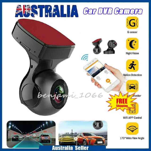 1080P HD Wifi Car DVR Camera 170° Dash Cam Video Recorder G-Sensor Night Vision