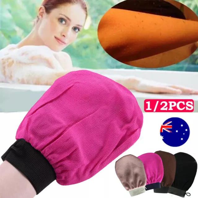 1/2PCS Viscose Moroccan Kessa Exfoliating Glove Mitt Towel Hammam Bath Shower