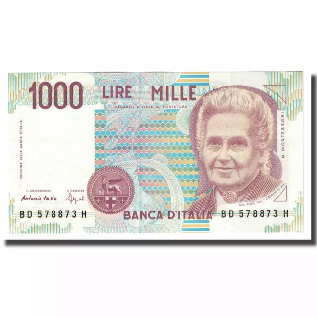 [#648076] Banknote, Italy, 1000 Lire, 1990, 1990-10-03, KM:114b, UNC(63)
