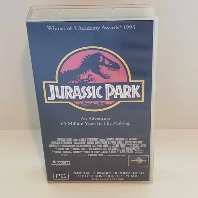JURASSIC PARK (1993) Universal Video Cassette Tape VHS UK PAL Retail