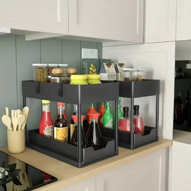 Sous Bureau Tiroir Organiseur Table Boîte De Rangement Auto-adhésif