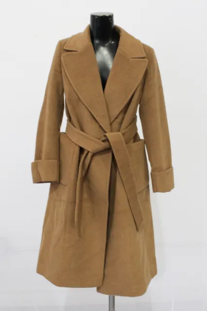 Lauren Ralph Lauren Women's Wool Cashmere Blend Wrap Coat LV5 New Vicuna Size 0